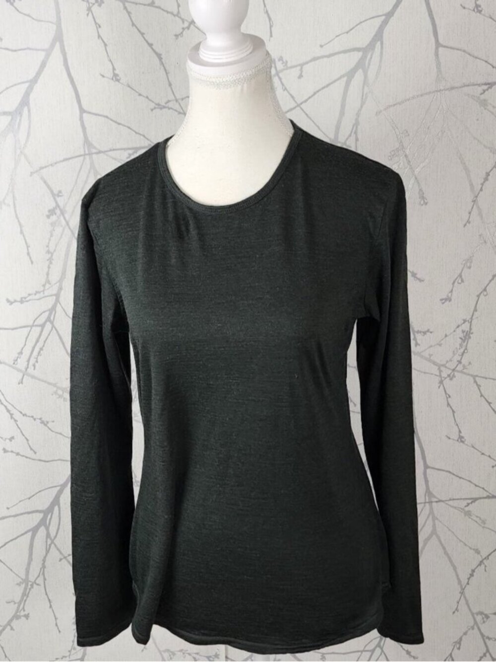 Cloudveil Dark Green 100% Merino Wool Baselayer Long Sleeve